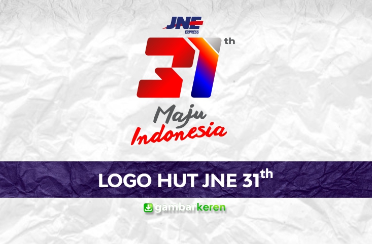 Logo Hut JNE 31 Tahun Terbaru