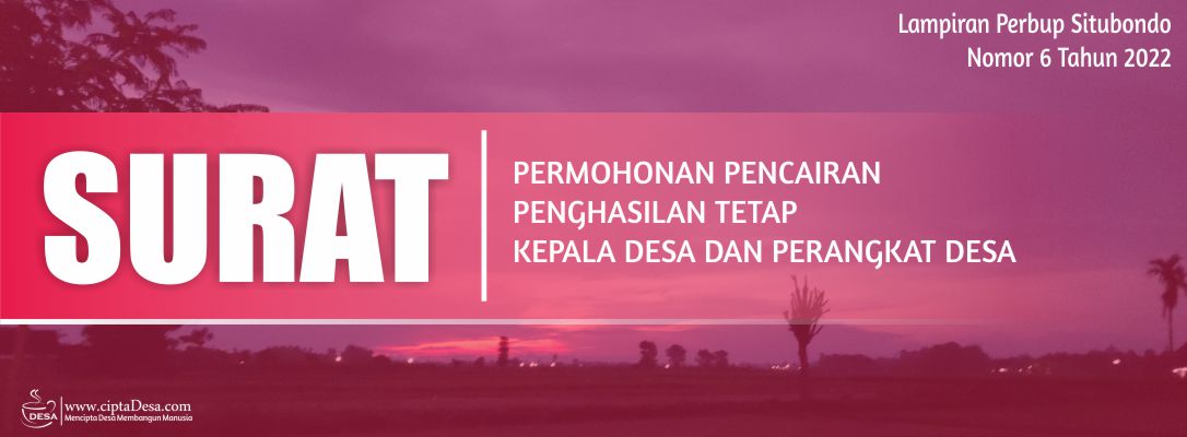 Permohonan Pencairan Siltap Kades dan Perangkat Desa