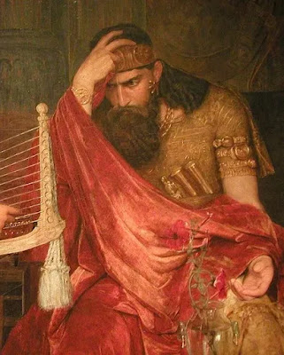 unhappy King Saul