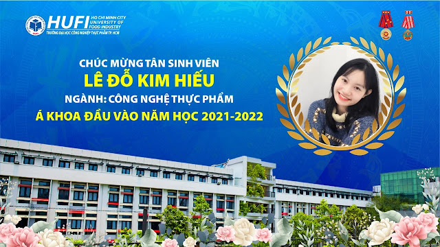 Lê Đỗ Kim Hiếu - Á khoa đầu vào năm 2021 của trường Đại học Công nghiệp Thực phẩm TP.HCM
