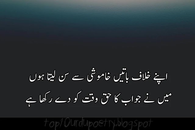 best attitude poetry in urdu copy paste