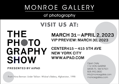 Graphic design with details for the 2023 AIPAD Photography Show March 30-April 2 at Center415, 415 5 Ave in NYC