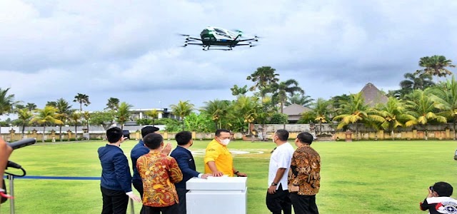 Bamsoet: Drone Ehang 216 Berhasil Uji Terbang dan Menjadi Kendaraan Terbang Resmi IMI