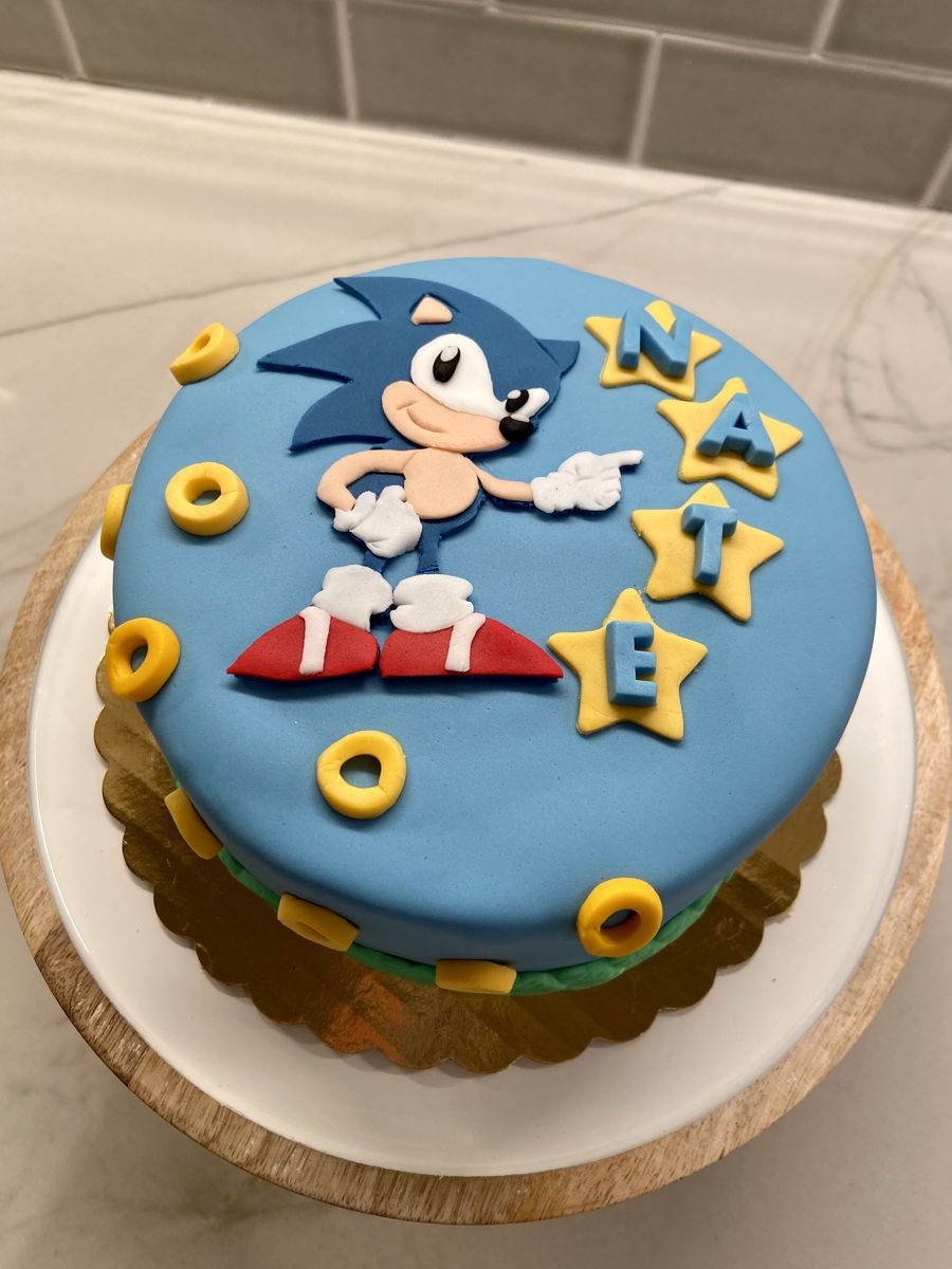 sonic birthday cake ideas