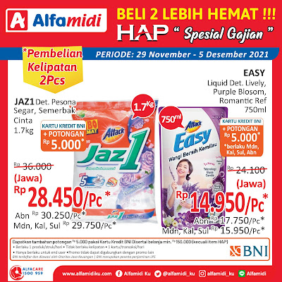 Katalog Alfamidi HAP Special Gajian Periode 29 Nov - 05 Des 2021