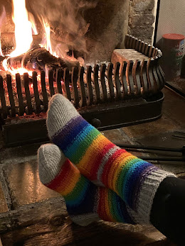 Warme Regenboog-sokken