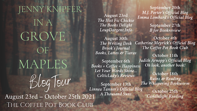 [Blog Tour] 'In a Grove of Maples' (Sheltering Trees: Book 1) By Jenny Knipfer #ChristianHistoricalFiction