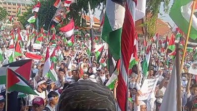 Aksi Super Damai dan Doa Bersama Aliansi Rakyat Bela Palestina