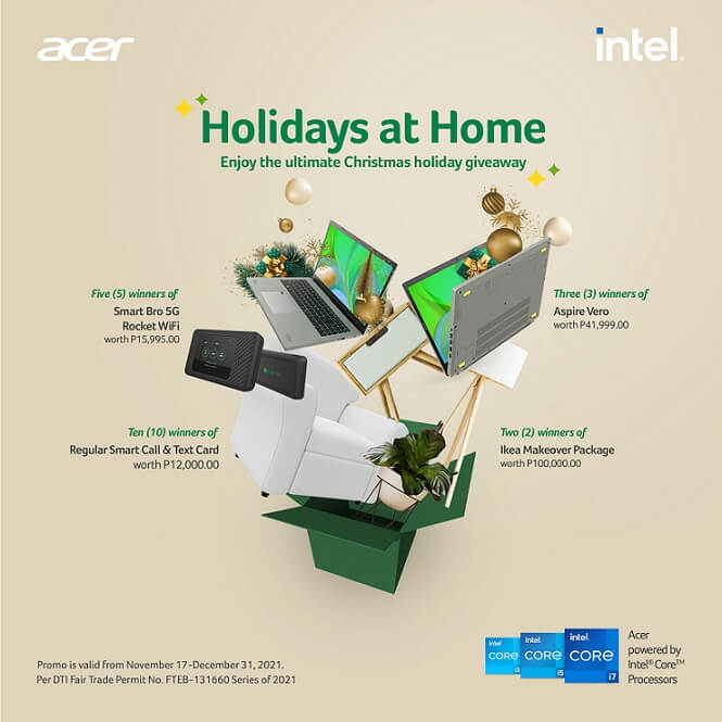 Acer "Holidays at Home" Raffle Promo