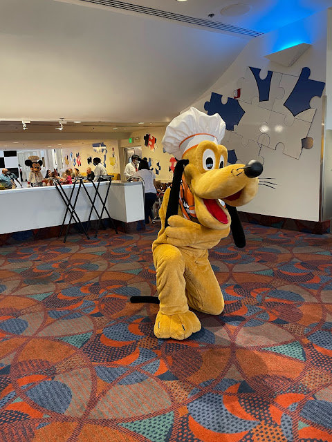 Chef Pluto Character at Chef Mickey's Disney's Contemporary Resort Walt Disney World