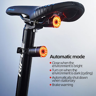 Smart Ultra Bright Waterproof Bike Tail Light Auto On/Off Sensor