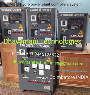 Micro hydro power plant control panel