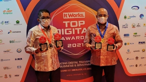 Top Digital Awards 2021, Digitalisasi Proses Bisnis Air Minum Era New Normal Di Perumda Air Minum Kota Padang