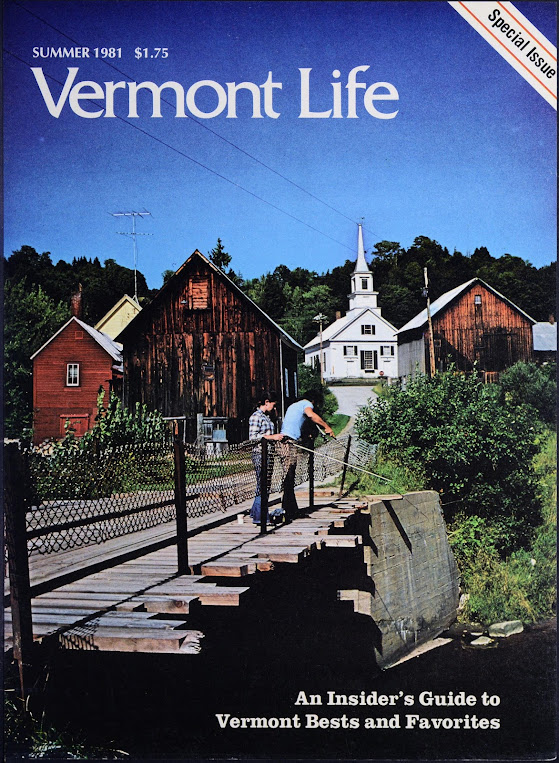 Vermont Life Magazine cover Summer 1981