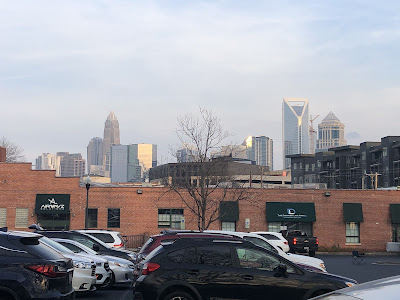 Picture of the skyline from our parking spot.