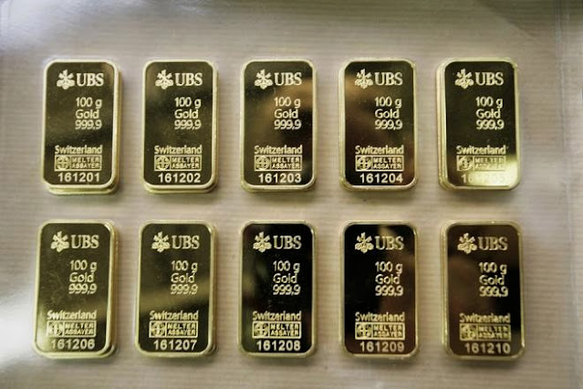 Swiss gold bars