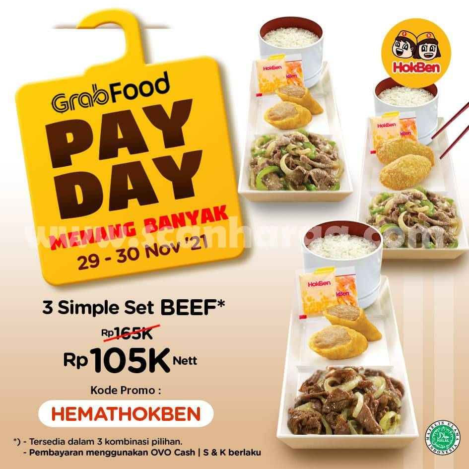 Promo HOKBEN PAYDAY - 3 Simple Set Beef CUMA Rp. 135.000