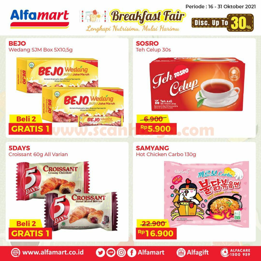 Promo ALFAMART BREAKFAST FAIR Diskon hingga 30% 2