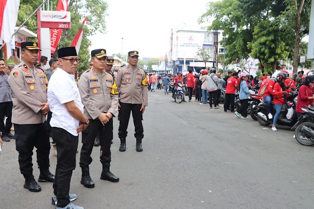 Aksi May Day 2024 di Nganjuk Berjalan Kondusif, Polisi Siagakan 500 Personel Pengamanan