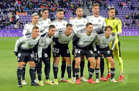 F. C. CARTAGENA. Temporada 2021-22. Álex Gallar, Yann Bodiger, Pablo Vázquez, David Andújar, Pedro Alcalá, Marc Martinez. De Blasis, Rubén Castro, Tejera, De la Bella, Julián Delmás. REAL VALLADOLID C. F. 2 F. C. CARTAGENA 0 Sábado 27/11/2021, 20:30 horas. Campeonato de Liga de 2ª División, jornada 18. Valladolid, estadio José Zorrilla.