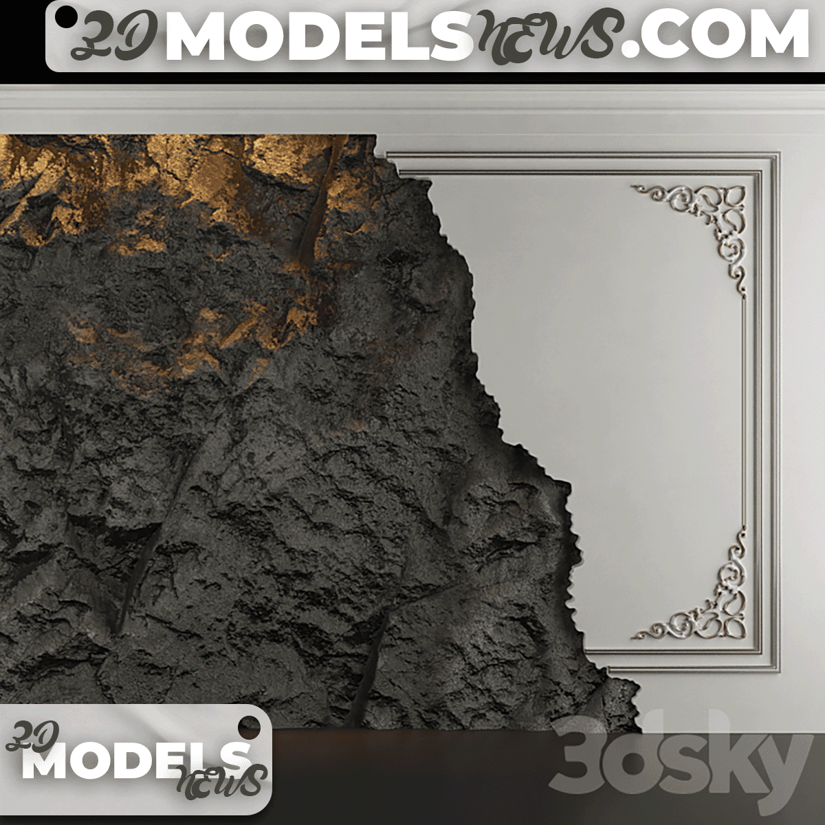 Stone Wall Panel Model No 14 1