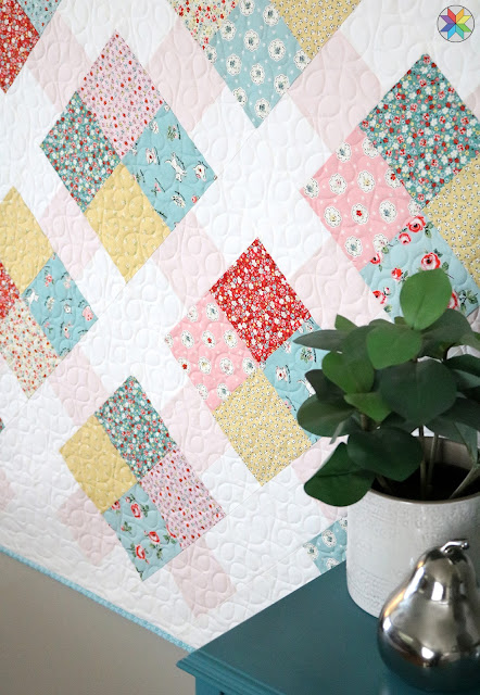 Prime Time quilt pattern by Andy Knowlton of A Bright Corner a layer cake and fat quarter quilt pattern