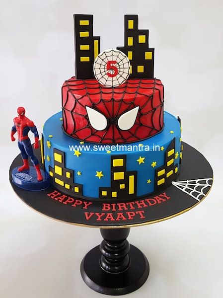 spider-man birthday cake
