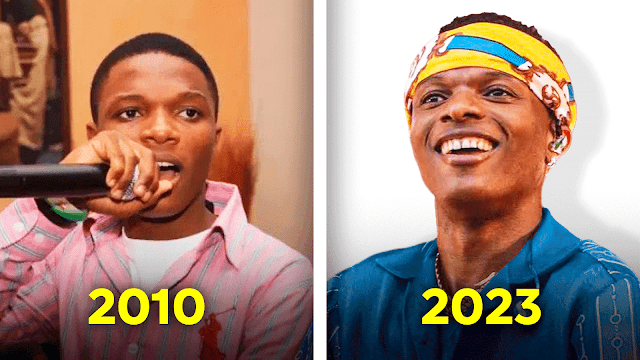 Wizkid 2010 vs 2023 transformation