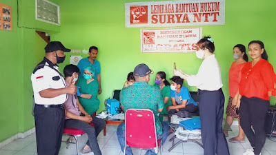 LBH Surya NTT Terima Vaksinasi dari Puskesmas Batakte