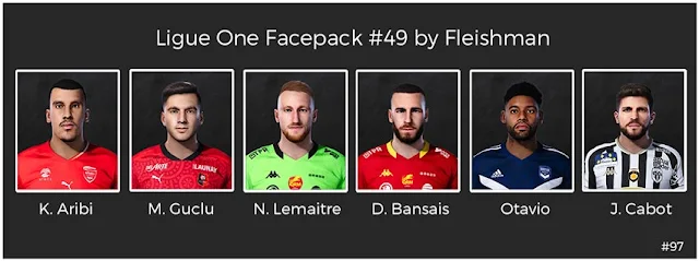 Ligue 1 Facepack #49 For eFootball PES 2021