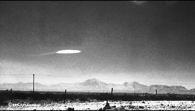 One of the most famous UFO images which was taken by a Government employee in 1957.