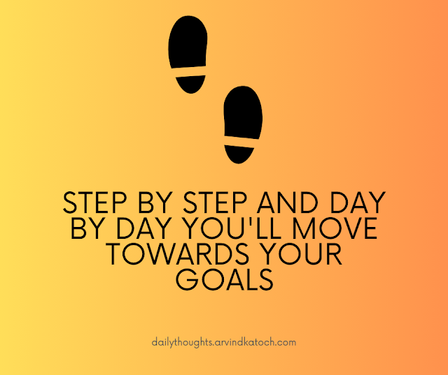 Daily Thought,Meaning,Step,goal,