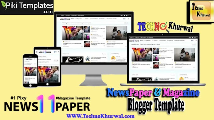 Pixy Newspaper 11 | Blogger Template | Magazine | Responsive | 2022
