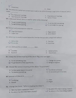 NAB Steno Typist Past Papers 2021 NAB HQ Test MCQs