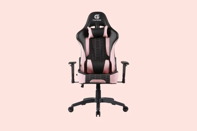 Cadeira gamer rosa e preta Cruiser Fortrek