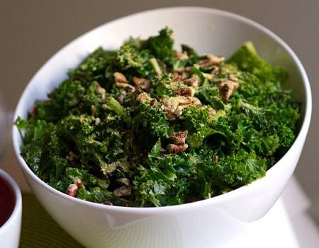 Easy Cheezy Pecan Kale Recipe