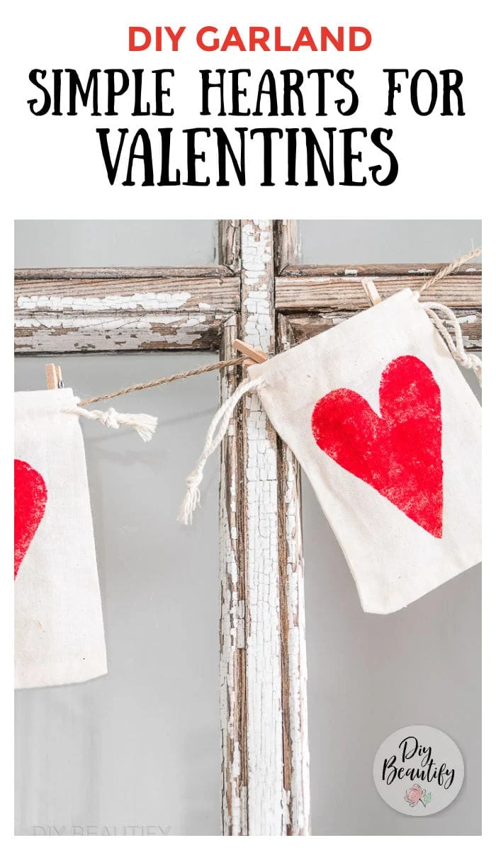 How to Make a Valentine Garland of Hearts - Valentine's Day Crafts