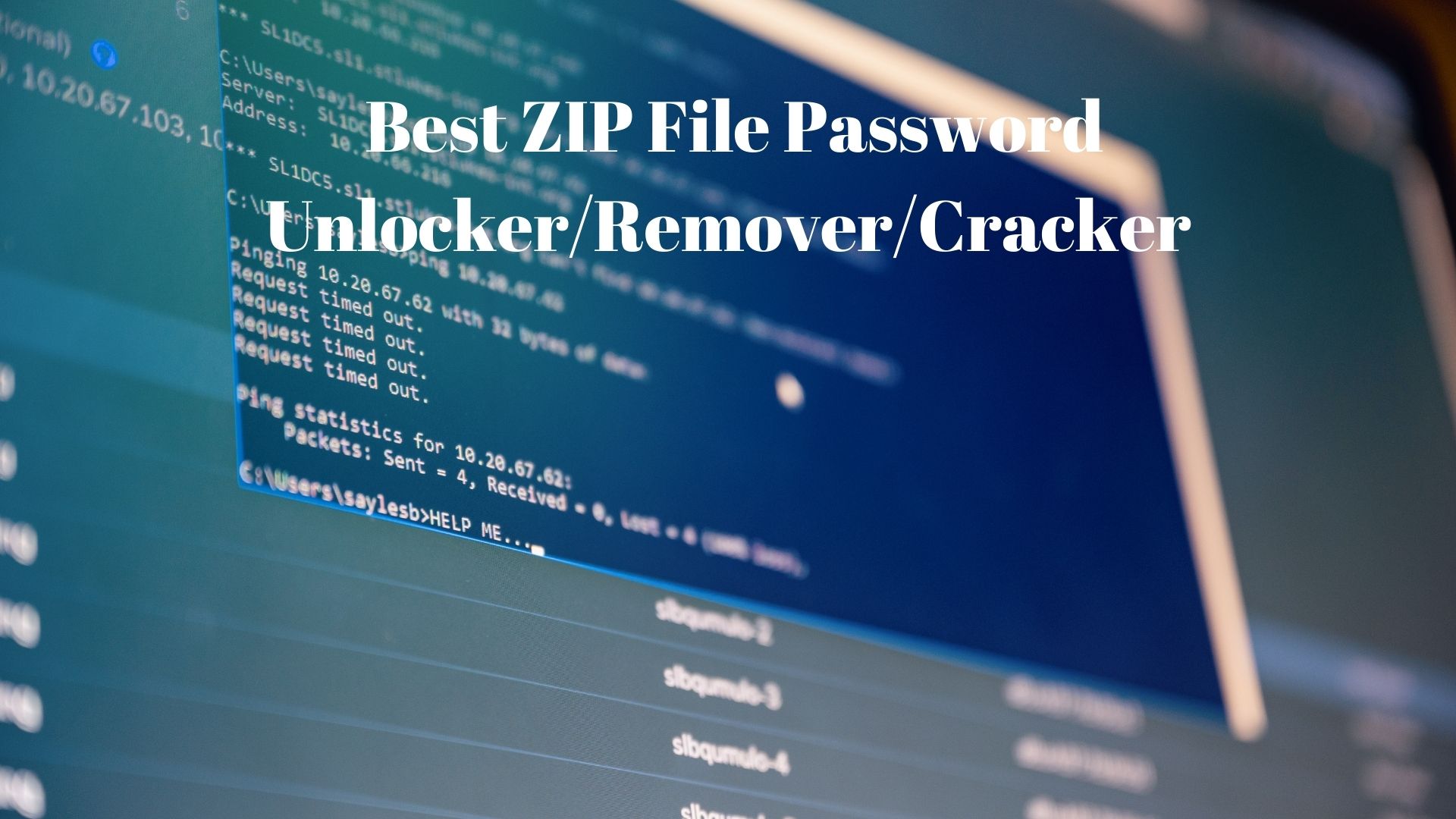 The Best ZIP File Password Unlocker/Remover/Cracker