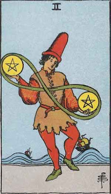 Two of Pentacles meaning