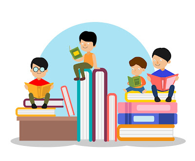Disruptif, katun anak belajar, siswa belajar, gambar siswa membaca, literasi siswa, literasi murid, kebiasaan membaca, reading