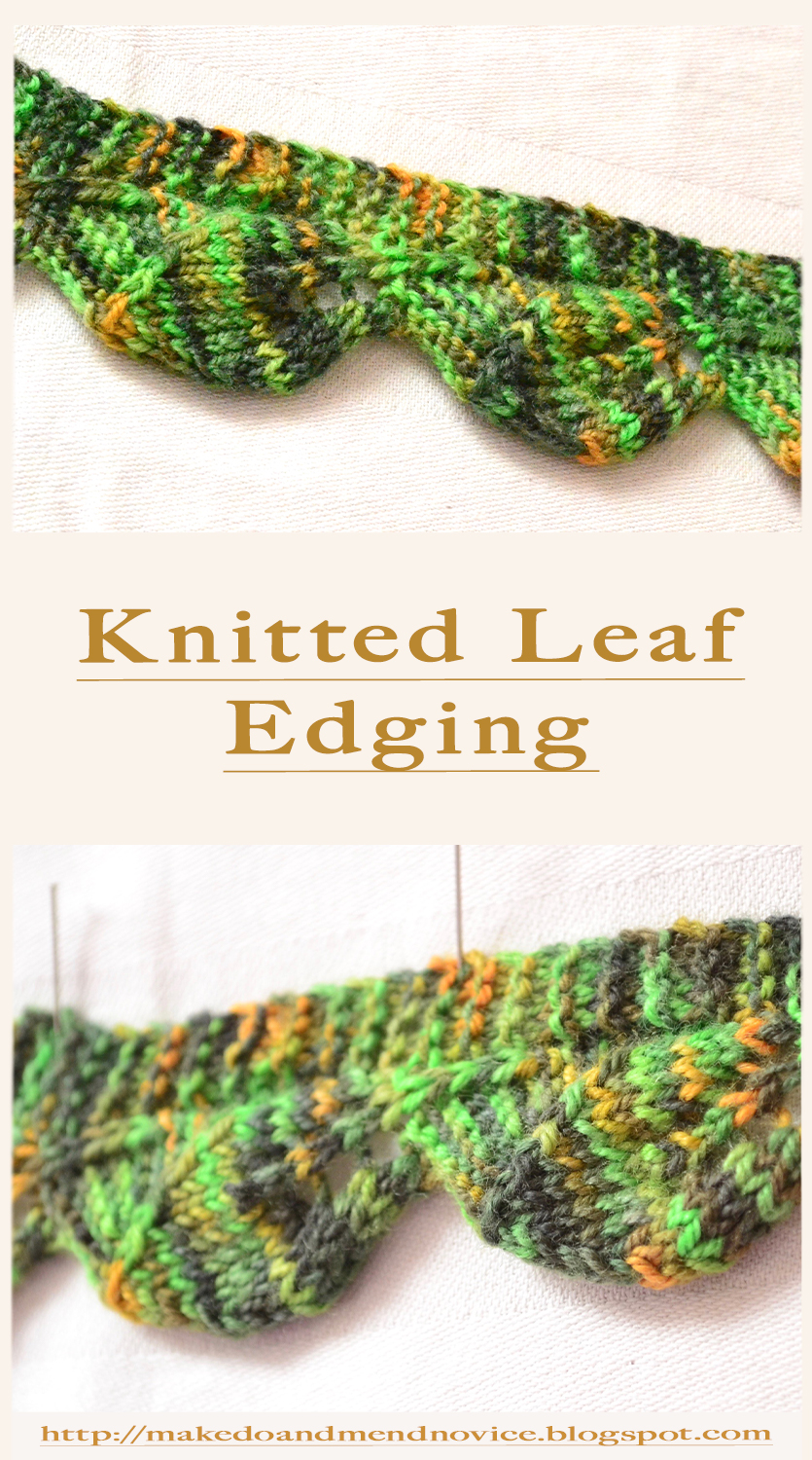 Leaf Edging Edge Knitting Pattern