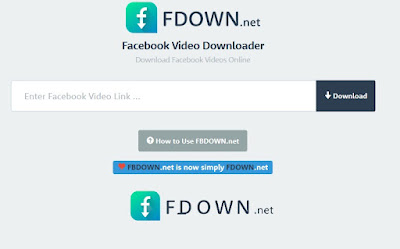 הורדת וידאו מפייסבוק - דף אתר fdown