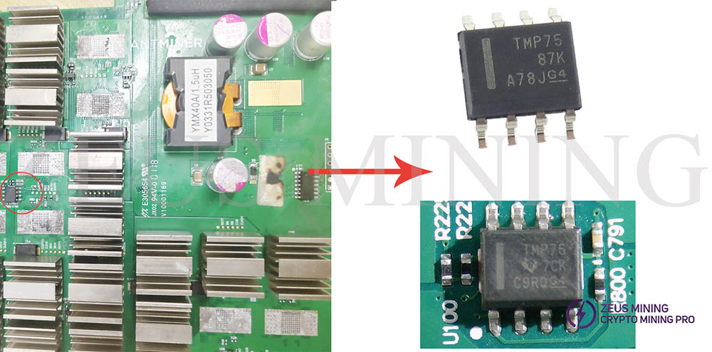 TMP75 temperature sensor chip