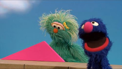 Sesame Street Episode 4424. We see Grover and Rosita, they talk about triangle.