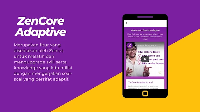 apa itu fitur zencore pada aplikasi zenius education