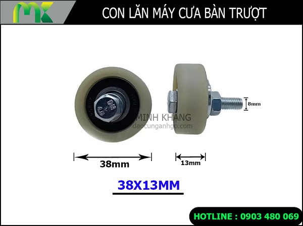 Con lăn cho máy cưa bàn trượt 38x13mm