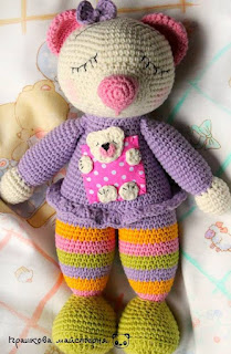 PATRON GRATIS OSA AMIGURUMI 47929 🧸