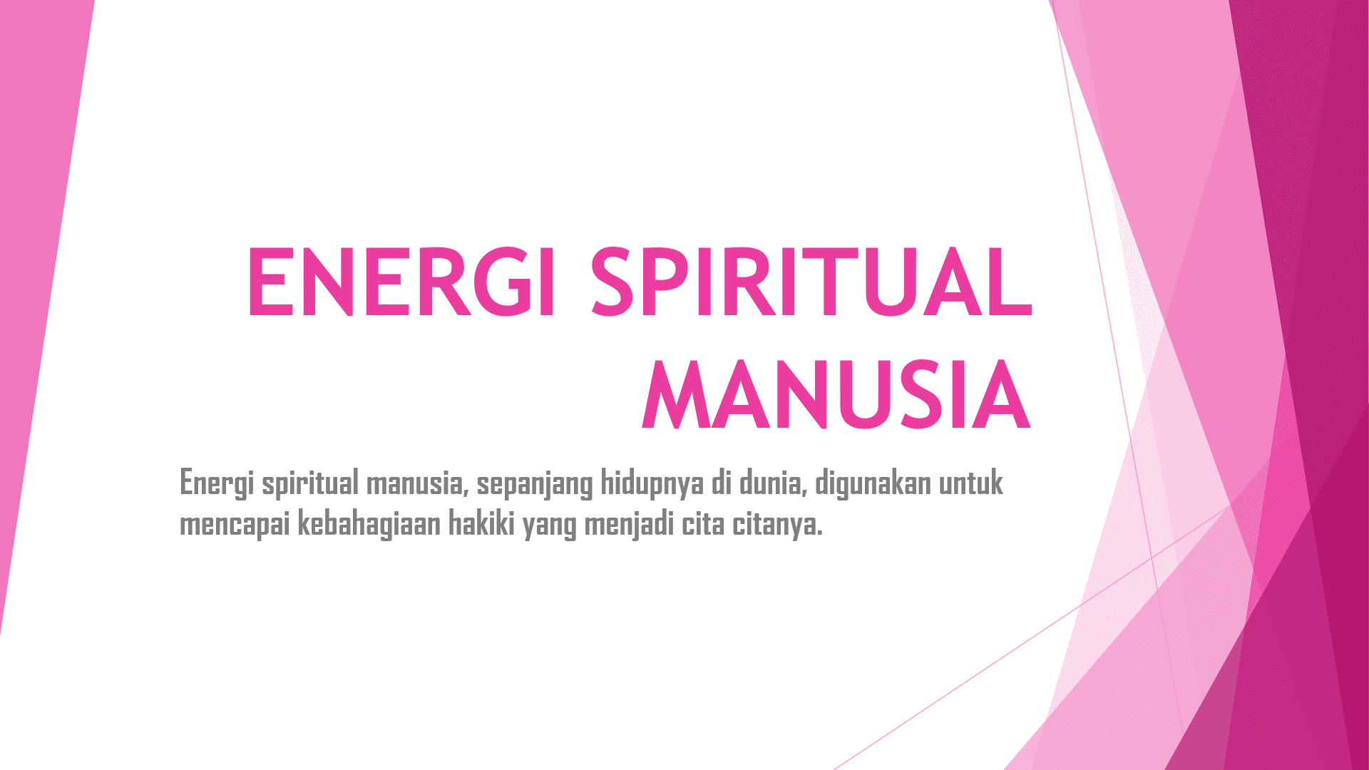 Energi Spiritual Manusia