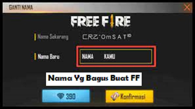  adalah game dari Garena yang sangat populer di Indonesia 1001+ Nama Yg Bagus Buat FF Terbaru