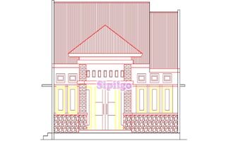 Gambar-Rumah-Minimalis-1-Lantai-Ukuran-9x14.5-Meter-Format-Dwg-Autocad